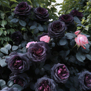 Роза Черная купить по цене от 450р. в интернет-магазине «Посадика» с доставкой почтой в в Острове и по всей России – [изображение №1].